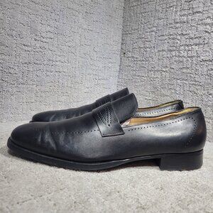 Gucci Men's Size 13D US Black Leather Slip-on Loafer Shoes 133460